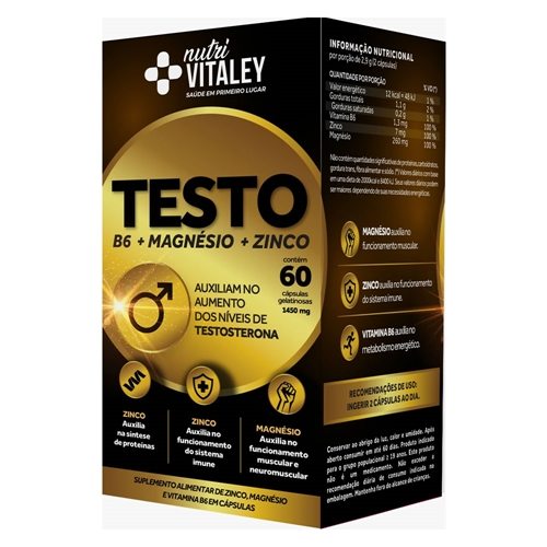 Vitaley Nutri Testo 60 Cápsulas