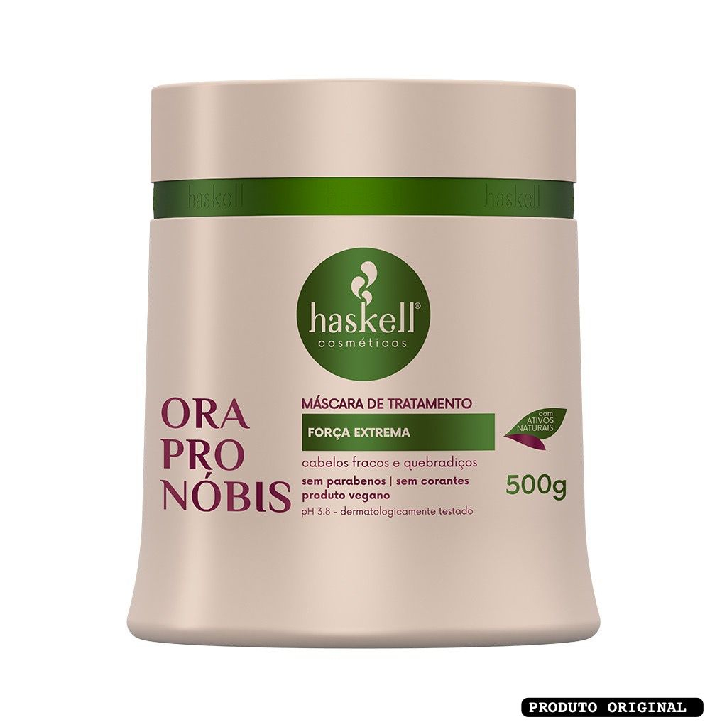 Máscara de Tratamento Ora-Pro-Nóbis Haskell - 500g