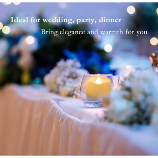 72 Led Produtos Eletrônicos Com Velas Amarelas Para DecoraçãO/ReuniõEs/Festas