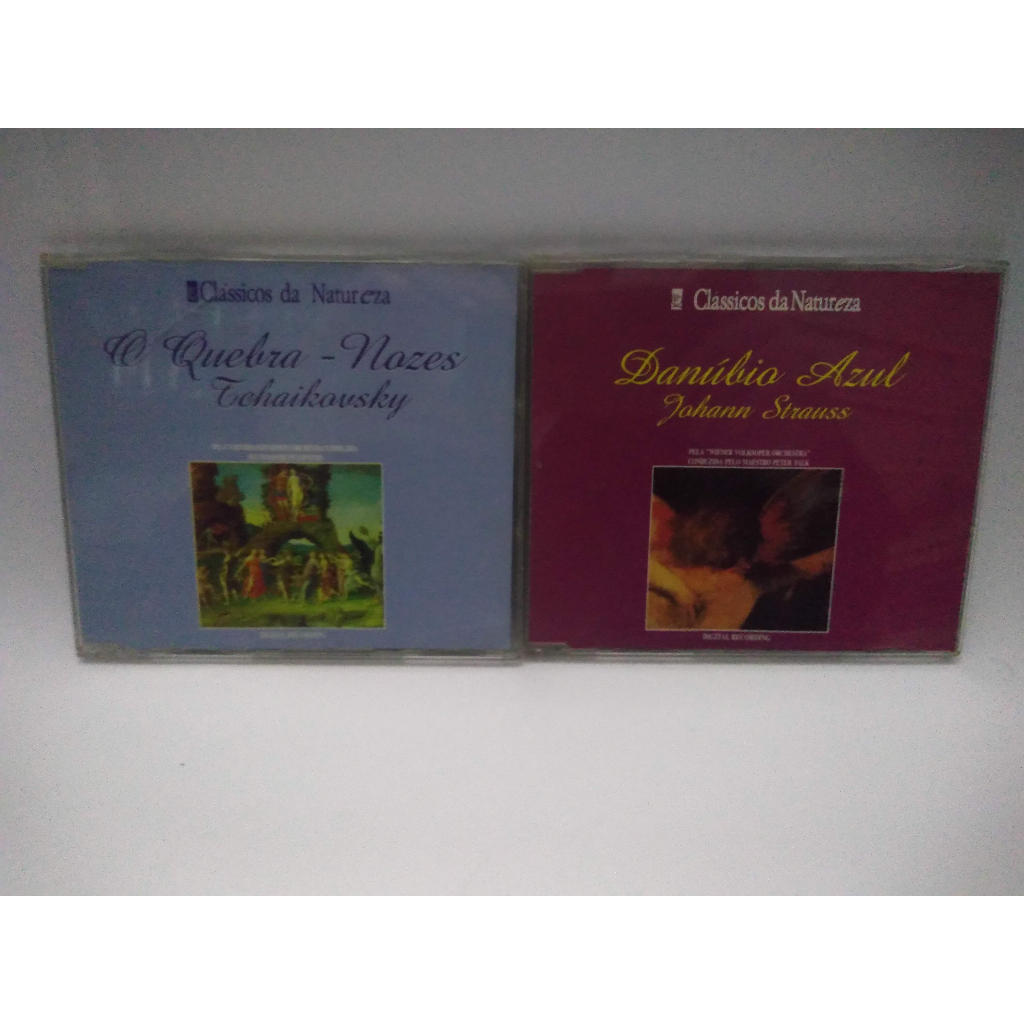 Kit com 2 Cds Usados: Clássicos Da Natureza - Tchaikovski (O Quebra-Nozes) +  Strauss (Danúbio Azul)