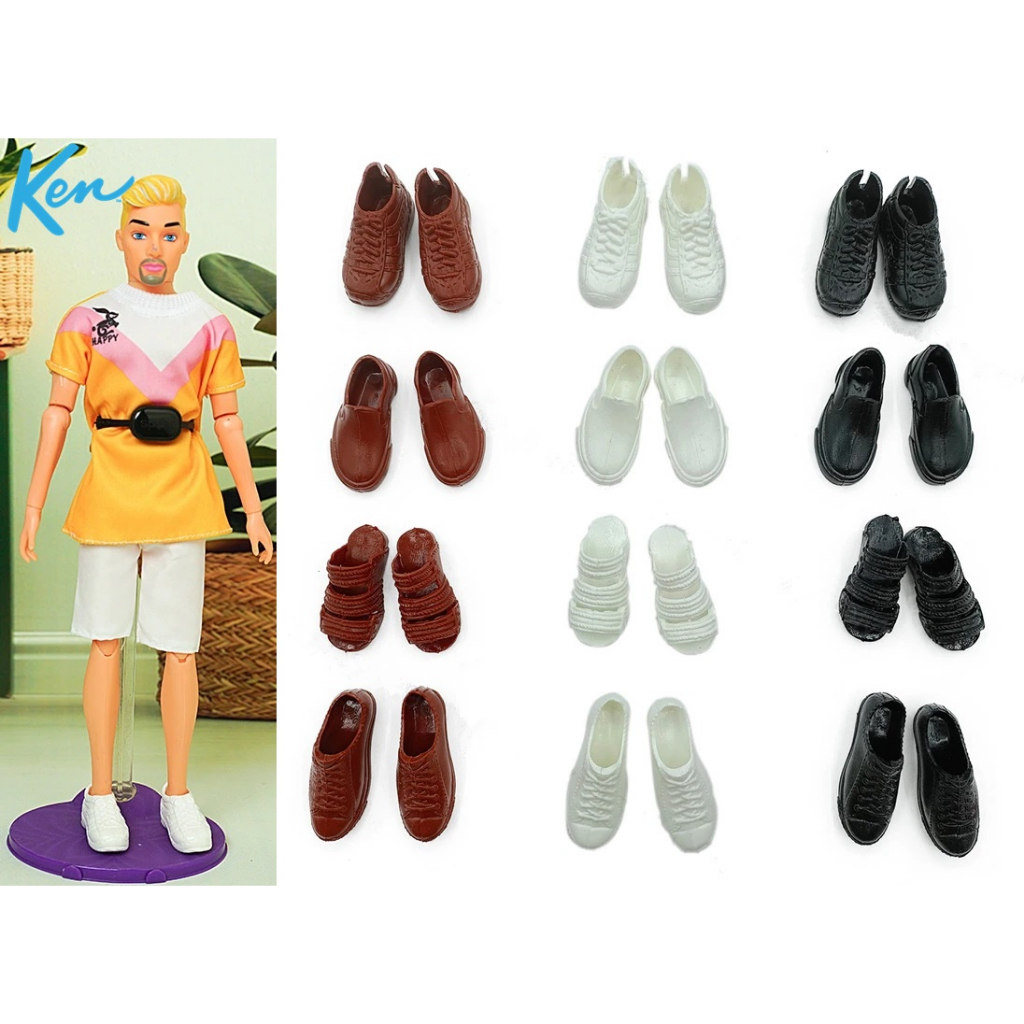Sapato Para Boneco Ken ( Namorado Barbie ) Sapatinho Tênis Bota