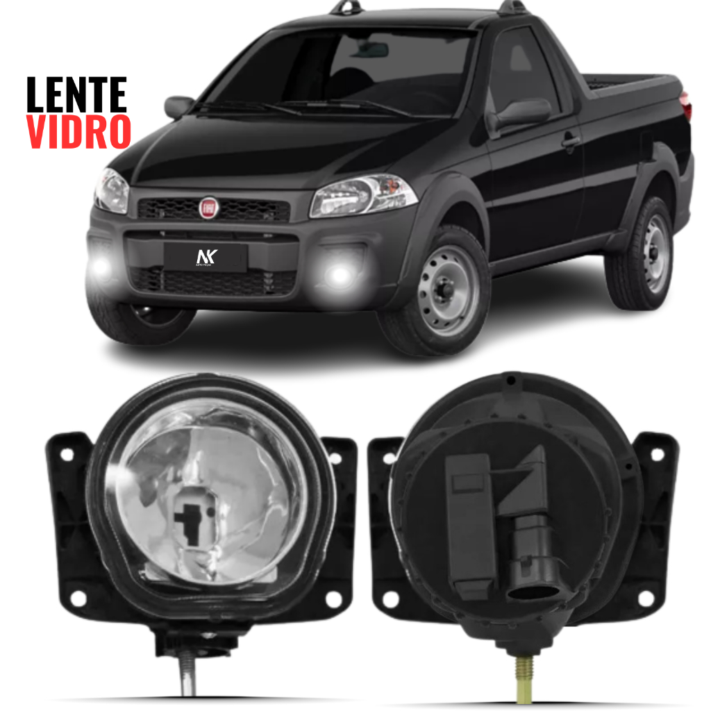 Farol Milha Fiat Strada Working 2014 2015 2016 2017 em Oferta na Shopee