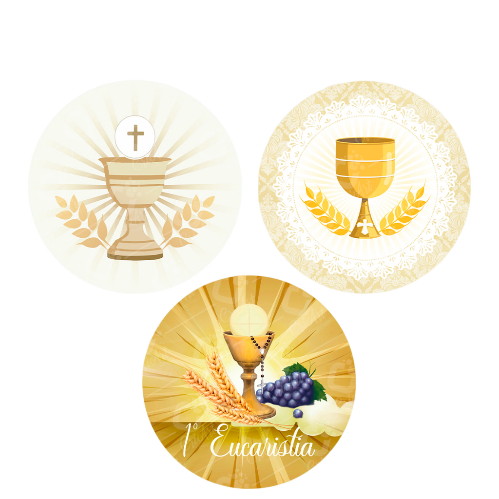 Painel Redondo Sublimado Vestir Estruturas Tema EUCARISTIA em Oferta na Shopee
