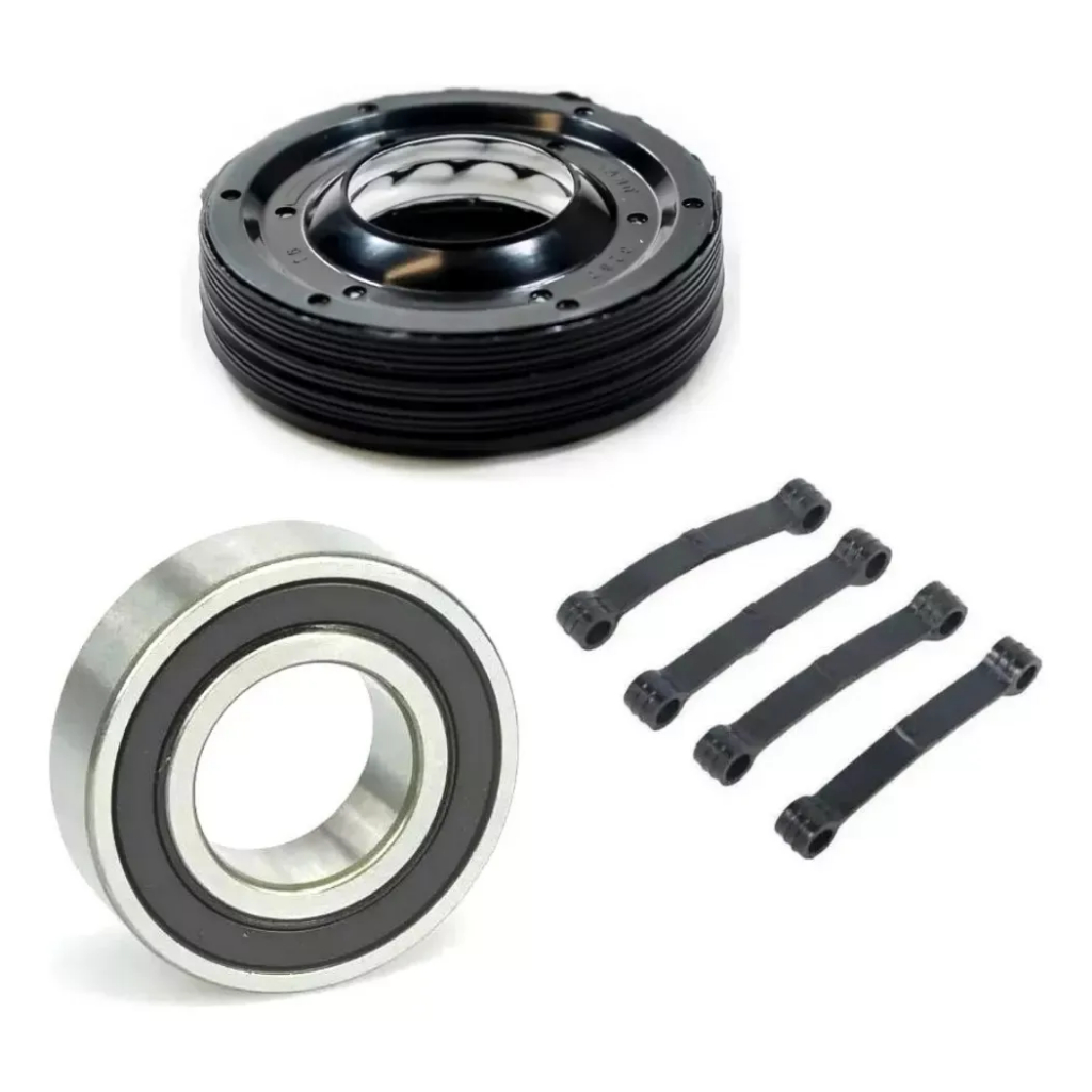 Kit 1 Rolamento 6006 Retentor 4 Tirantes preto Para Brastemp Consul