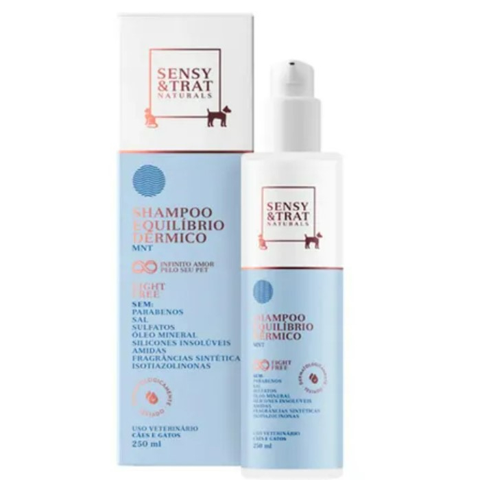 Sensy & Trat Mnt Shampoo 250ml Equilíbrio Dermatológico Centagro