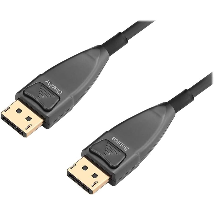 Cabo Displayport 1.4 Fibra Óptica 10m, 20m E 30m