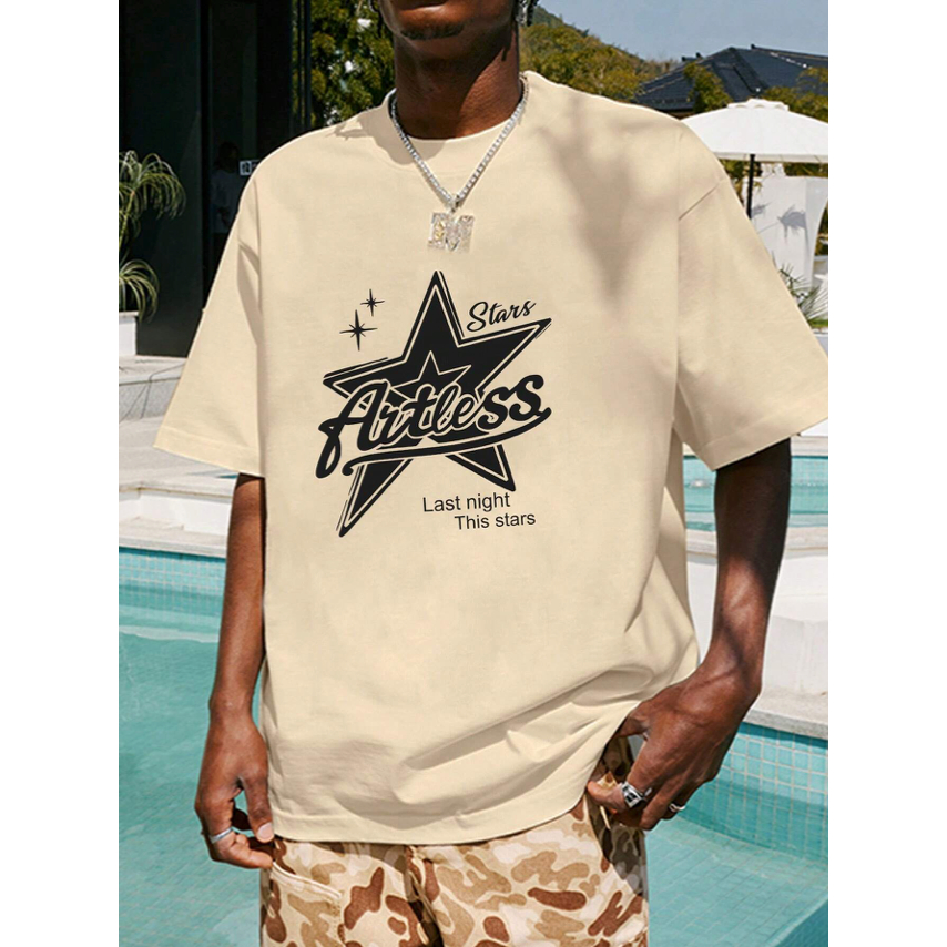 Camiseta Last Night Stars Streetwear Oversized