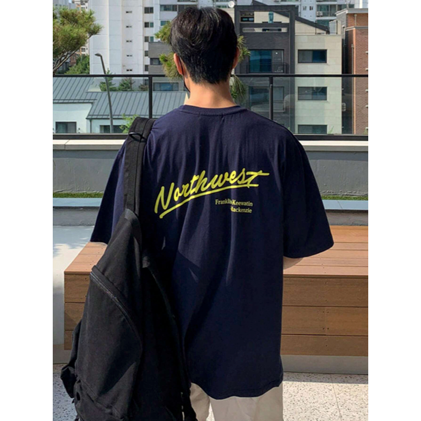 Camiseta Nortwest Bordada Oversized Unissex Streetwear Manga Curta Básica
