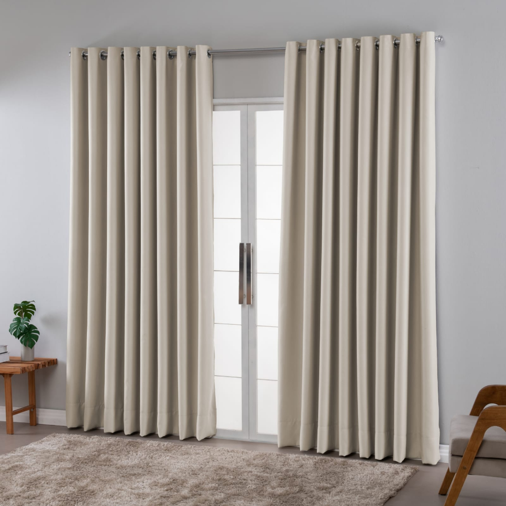 Cortina Blackout Em Tecido 4.00x2.40 Para Varão Sala Quarto em Oferta na Shopee