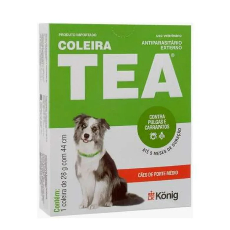 TEA 327 Coleira Antipulgas para Cães Médios 28g König em Oferta na Shopee
