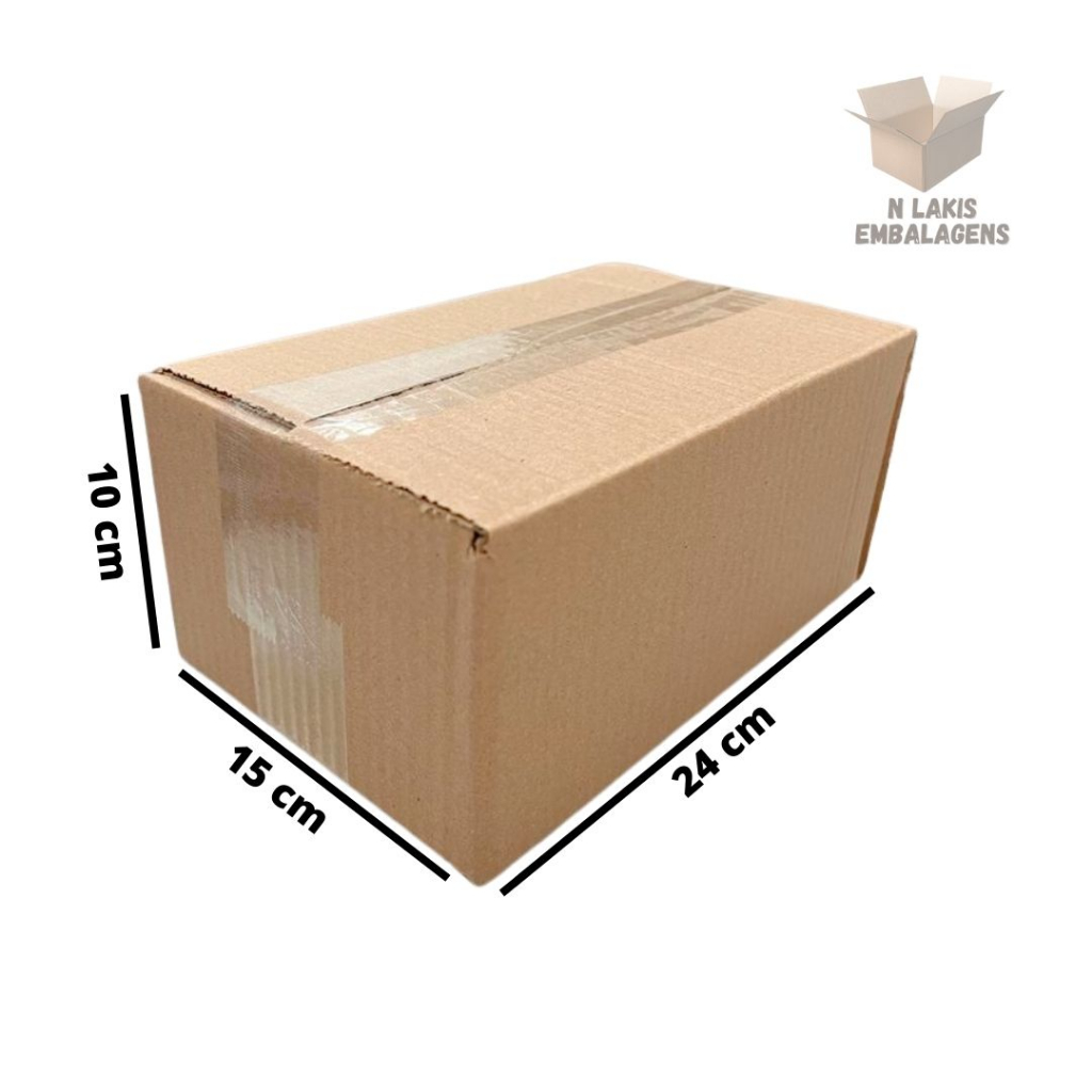 150 caixas de papelão 24x15x10 maleta envio correio sedex e-commerce em Oferta na Shopee