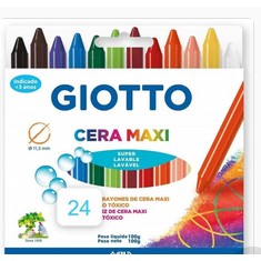 Giz de cera maxi giotto 24 cores