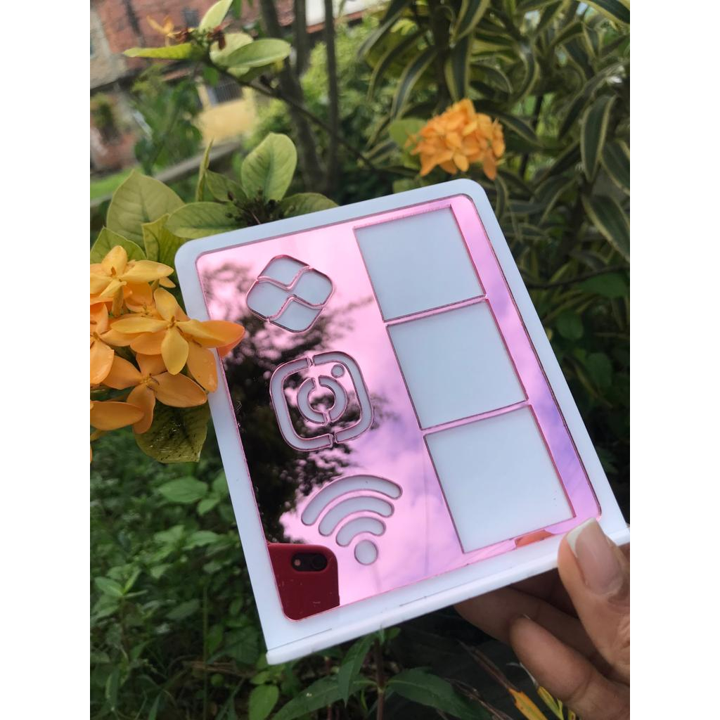 Placa Pix Mesa PIX Wifi Instagram em Oferta na Shopee