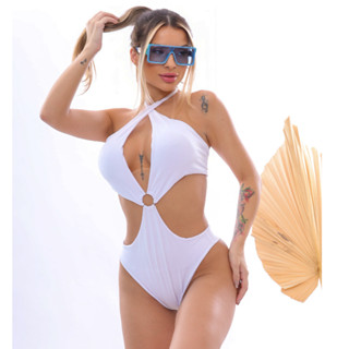 Maio De Praia Bojo Feminino Tipo Biquini Hot Paint Maiô Argola Asa Delta Body Praia