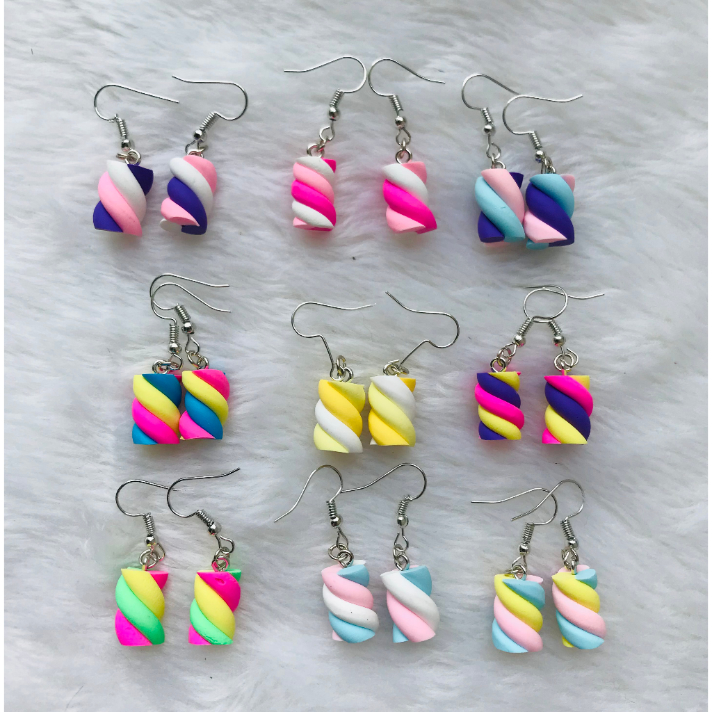 Brinco Marshmallow | Fofo | Aesthetic | Kawaii | Divertido | Alternativo | brinco docinhos