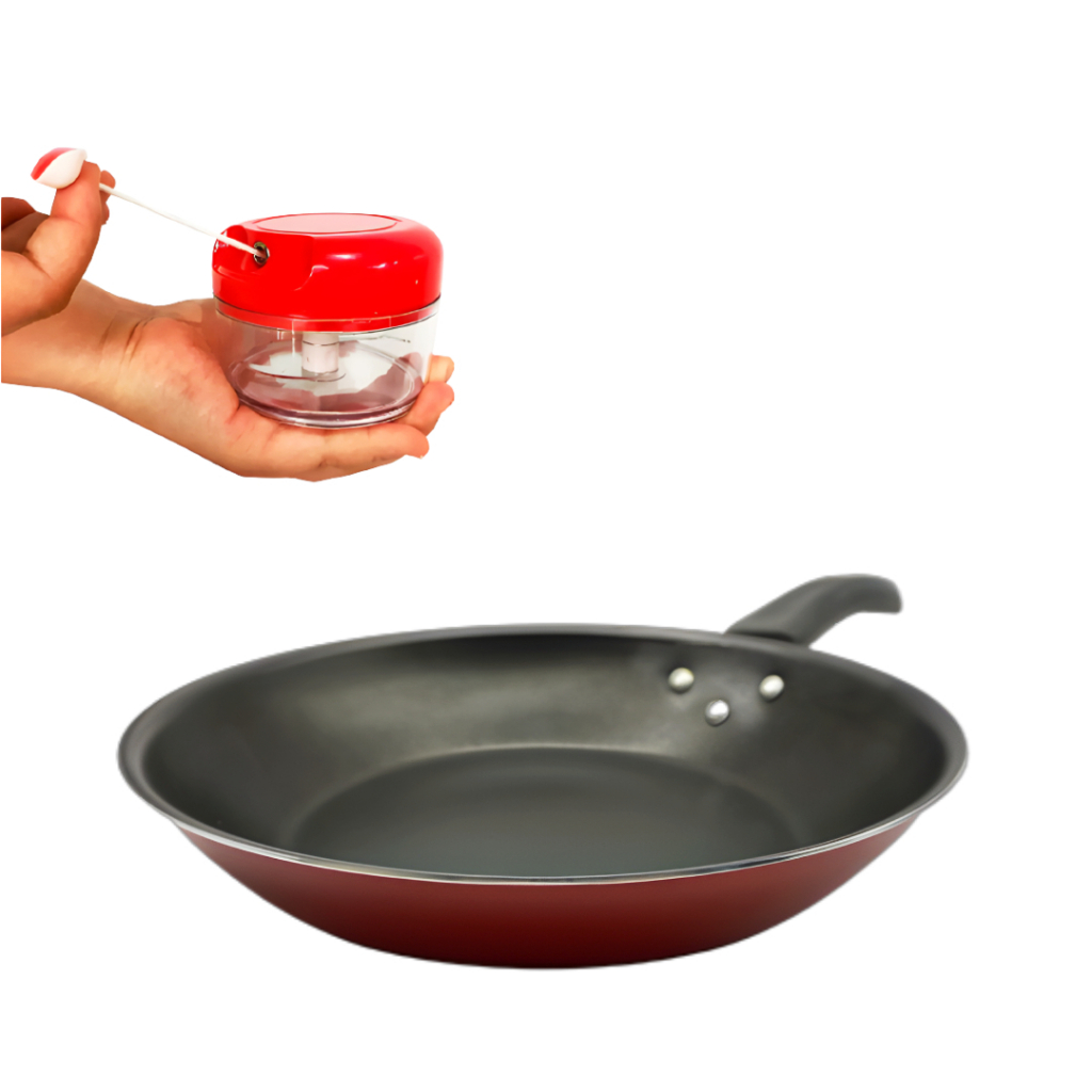 Frigideira Francesa 26 cm Antiaderente c/ Mini Processador Manual