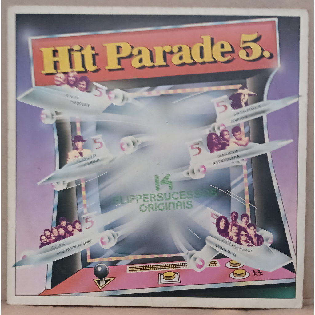LP Disco De Vinil Hit Parade 5 - 1982 - LP Muito Bom Capa Muito Boa Ler Descrição