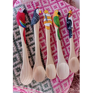 Colher de pau decorativa cozinha rustica