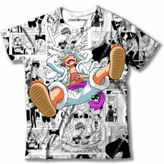 Camiseta Camisa One Piece Luffy Nika Gear 5 Five