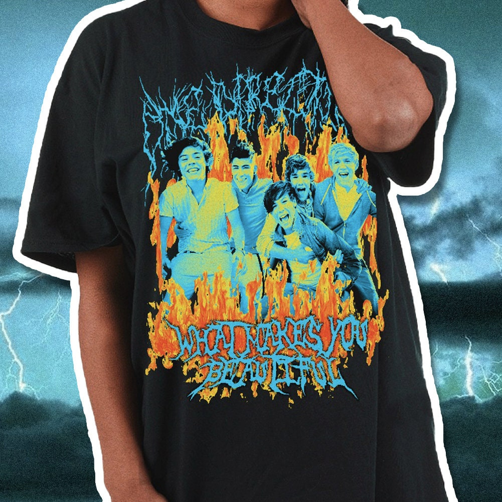 Camiseta T-shirt Unissex One Direction Heavy Metal