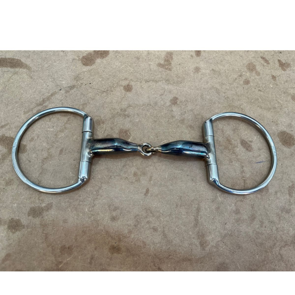 Bridão Leve Inox Bocal de Ferro Modelo D Grande em Oferta na Shopee