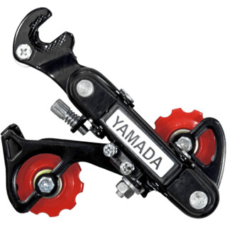 Câmbio Traseiro Com Gancheira Para Bicicleta 6v Yamada Preto