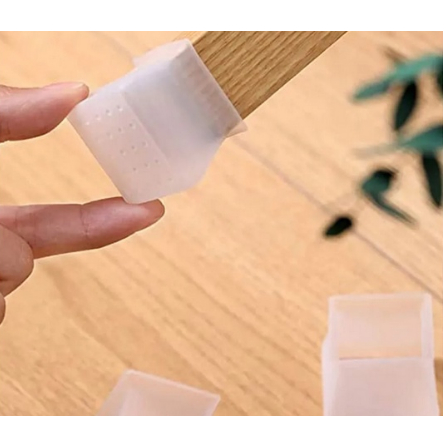 Kit 4 Protetor Pé de Cadeira Poltrona Sofá Anti Risco Anti Ruídos de Silicone