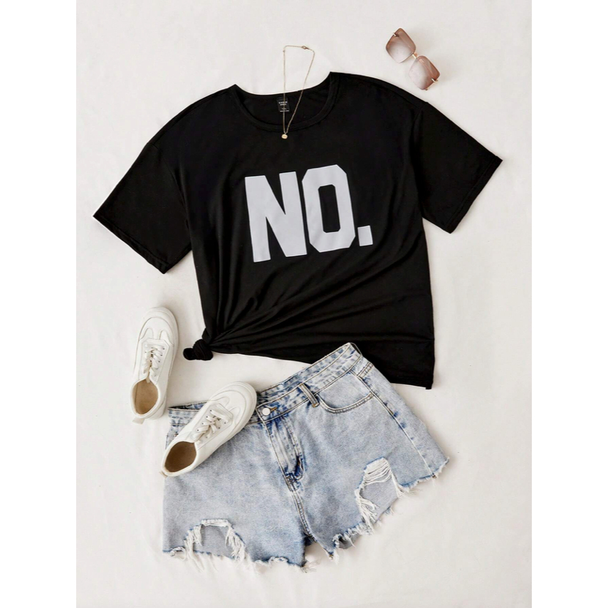 Camiseta No Bordado Não Minimalista Oversized Skatista Manga Curta Streetwear