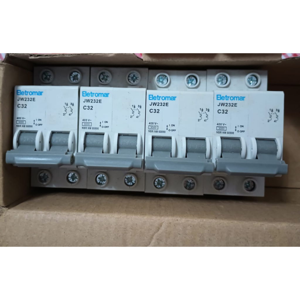 Disjuntor Bipolar Din 32a Curva C Eletromar