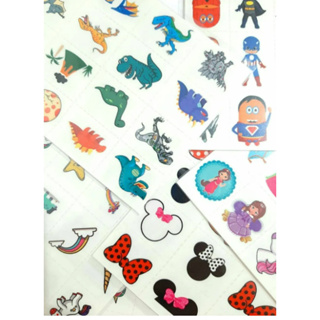 160 tatuagem temporária infantil vários temas festas eventos em Oferta na Shopee