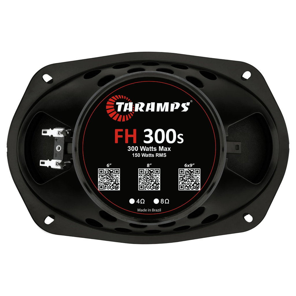 Detalhes do Par de Alto Falante 6x9 Taramps FH300S 150w Rms 8 Ohms 7Driver