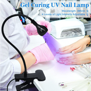Luminária De Mesa UV Ultravioleta Com Garra Presilha Para Manicure Seca Rápido Melhor Que Cabine de Unha