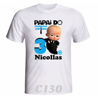Camiseta O Poderoso Chefinho Personalizada aniversário