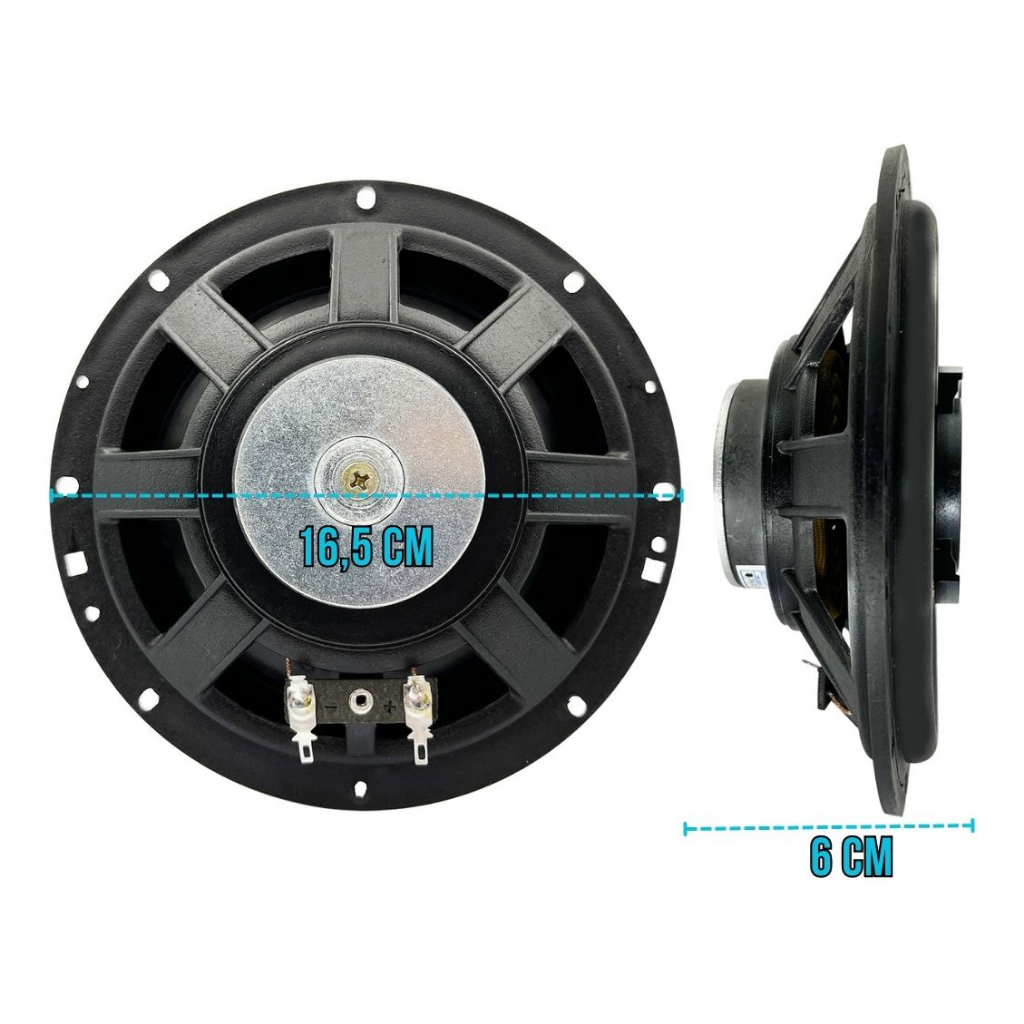 Detalhes do Auto Falante Porta Triaxial Jb Flex 6 Polegadas 110w Rms Par