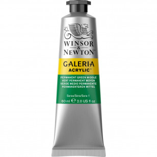 Tinta Acrílica Winsor & Newton Galeria 60ml Permanent Green Middle