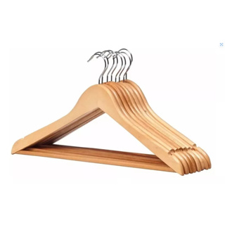 Cabide De Madeira Com Barra Marfim em Oferta na Shopee