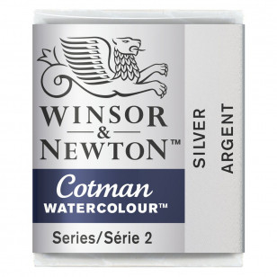 Aquarela Winsor & Newton Cotman Pastilha Silver