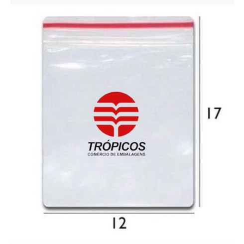 Saco Zip Lock Hermético N6- 12x17 - C/ 100 Unid ou C/500 Unids.