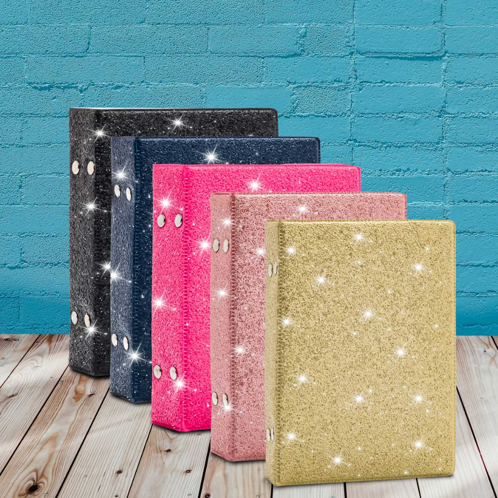 ALBUM FOTOGRÁFICO GLITTER 10X15/120 FOTOS COURO SINTÉTICO POP TOP LINDO E MODERNO em Oferta na Shopee