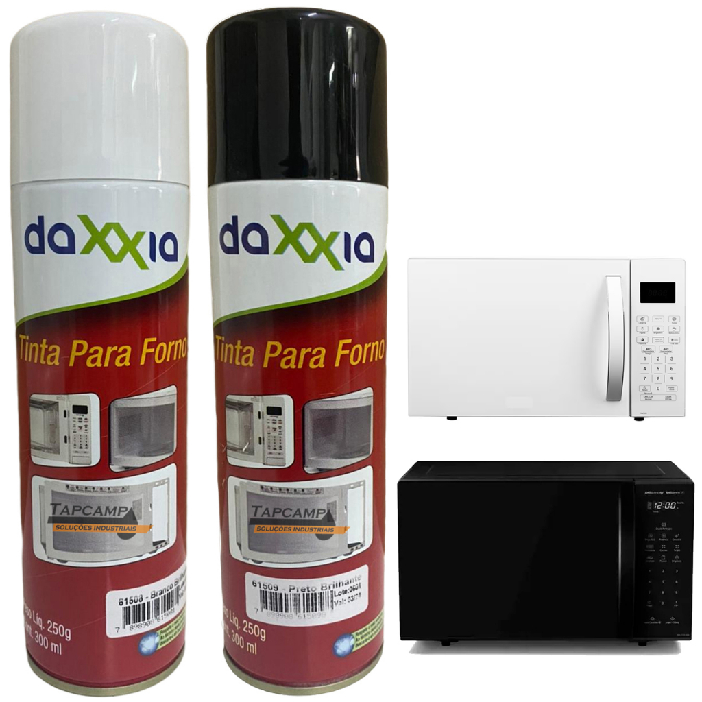 Tinta Preta Ou Branca Para Pintura De Forno Elétrico E Microondas fogão 300 Ml em Oferta na Shopee