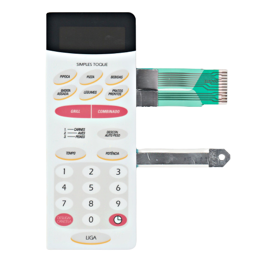 MEMBRANA TECLADO PARA MICROONDAS CONTINENTAL AW 30 COM GRILL