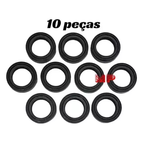 Retentor Bengala Yamaha Factor150 Fazer150 Ybr125 (10 Peças)