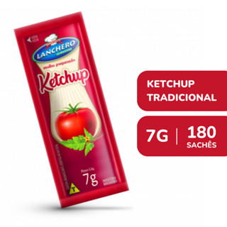 Sachê Ketchup Tradicional 7g Lanchero Caixa 180 unidades