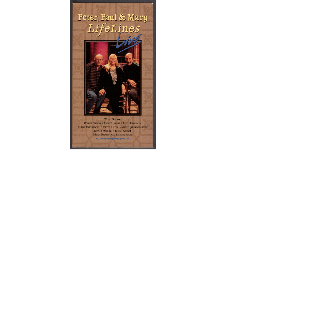 Vhs Peter, Paul & Mary, Lifelines Live [vhs]