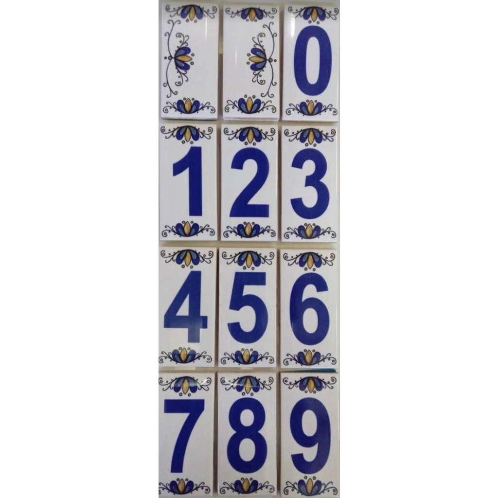 Número para Residência Casa em Peça Cerâmica de Primeira Qualidade Números 0 a 9, Algarismos, Letras ABC, Acabamentos, Fachadas. Luxo de Design e Qualidade