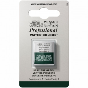 Tinta Aquarela Winsor & Newton Profissional Pastilha S2 460 Perylene Green Row