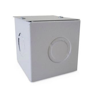 Caixa de Passagem Chapa de Aco Sobrepor Com Tampa 10x10x08cm em Oferta na Shopee