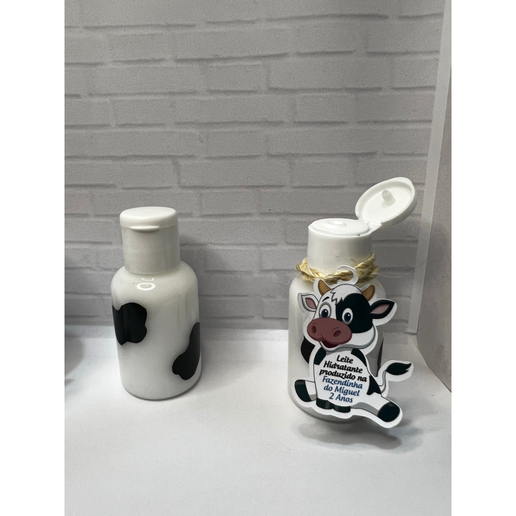 Kit com 10 garrafinhas com hidratante personalizada festa fazendinha 30ml
