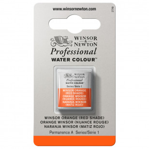 Tinta Aquarela Winsor & Newton Profissional Pastilha S1 723 Winsor Orange Red