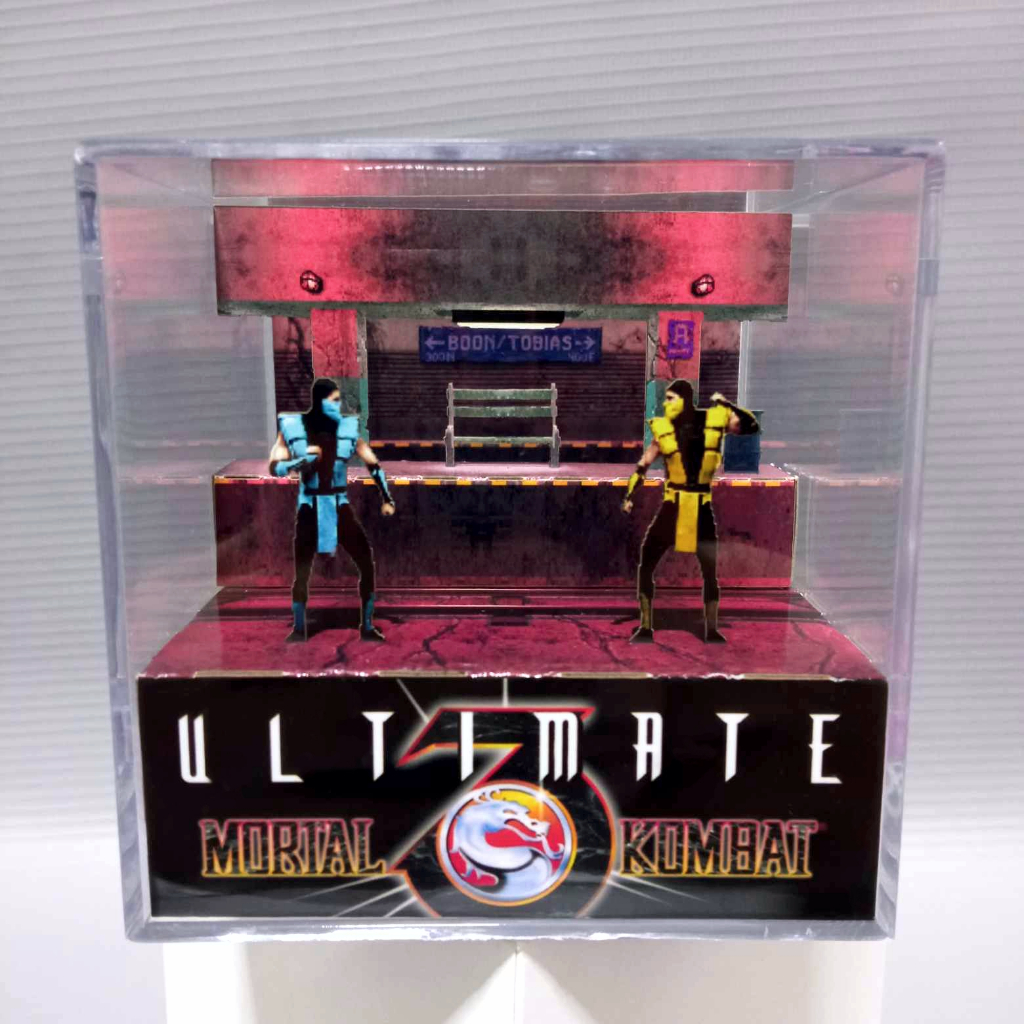 Cubo Diorama Ultimate Mortal Kombat 3 Cenário The Subway